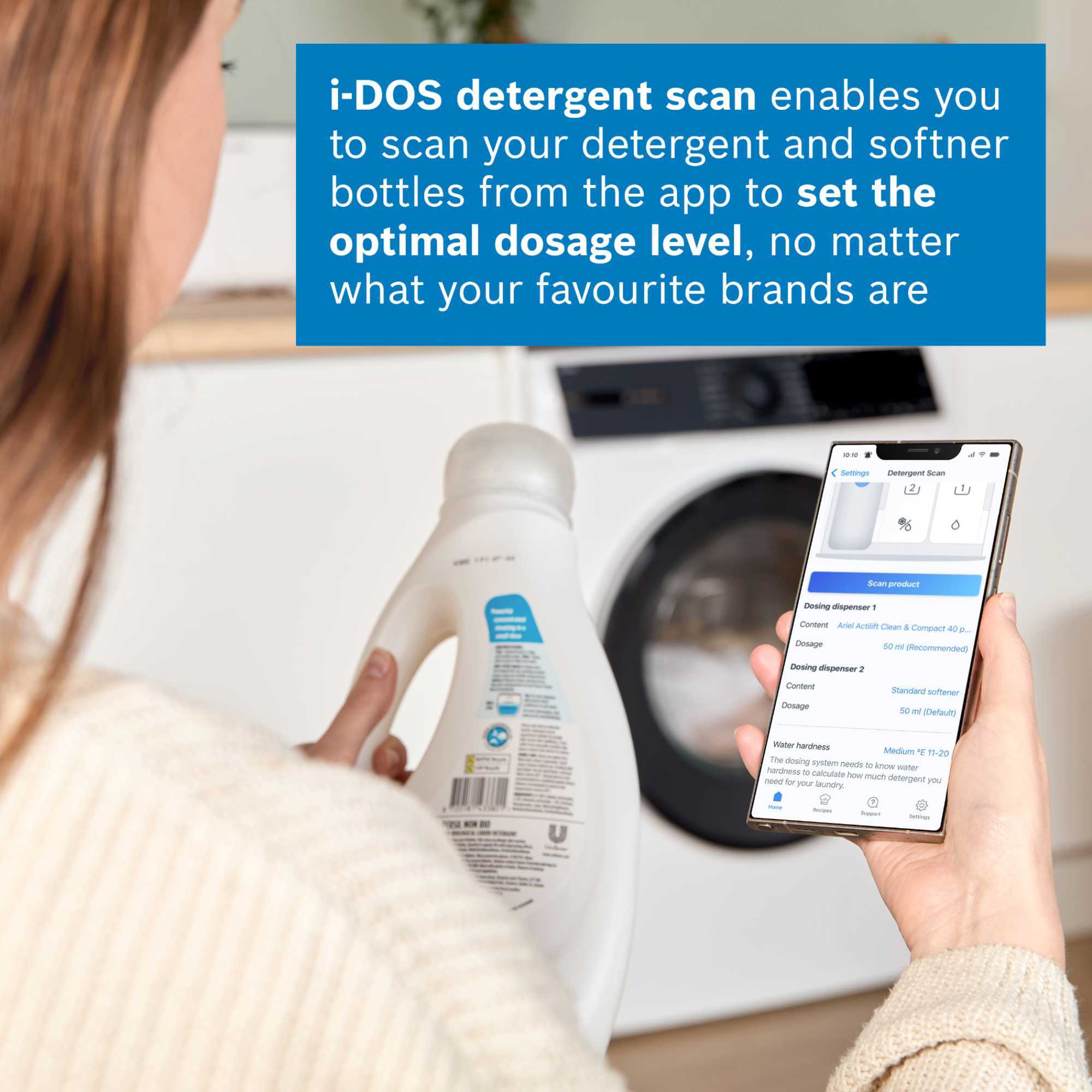 WGH254A0GB Series 6 10kg 1400rpm Smart Washing Machine with i-Dos